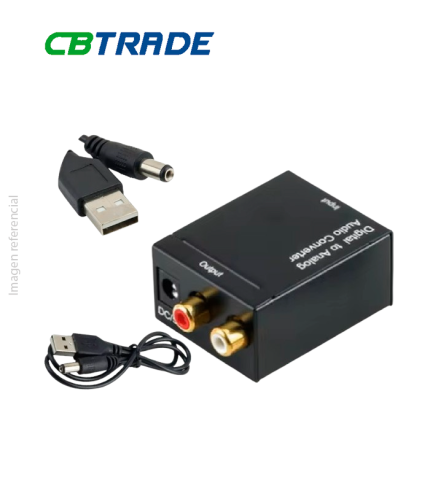 CONVERTIDOR DE AUDIO ÓPTICO DIGITAL A RCA