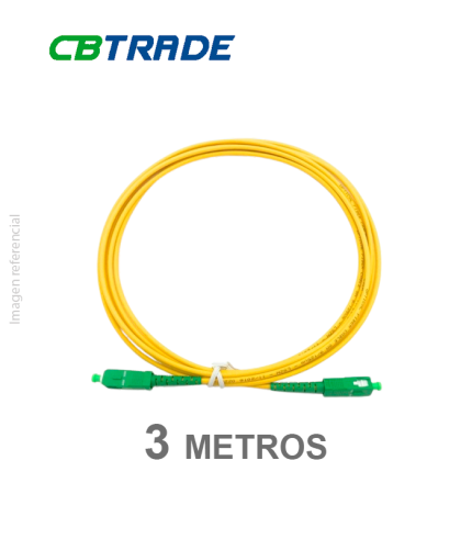 PATCH CORD FIBRA OPTICA SC-APC - SC-APC 3 METROS